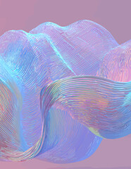 Abstrakte Pastell-Pink-und-Blau-Wellentextur