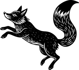 vector illustration of a wolf