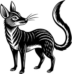 vector image of a fox