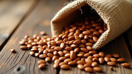 coffee beans in a sack