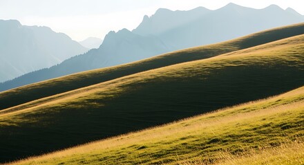 Scenic Mountain Meadow Landscape.