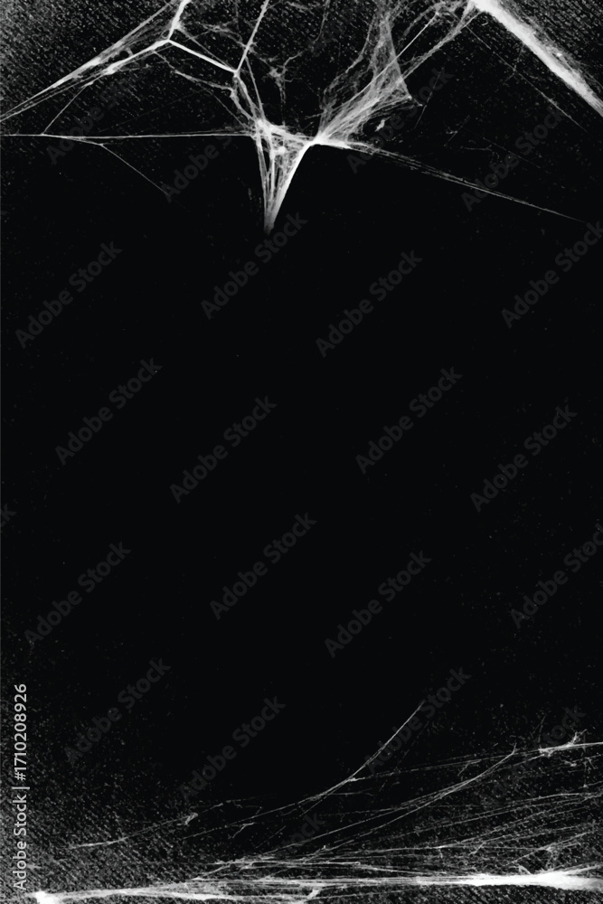 Canvas Prints spider web isolated on black grunge background. cobweb frame. halloween party. texture of spider web