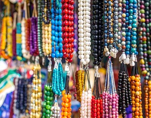 Colorful beaded necklaces for sale