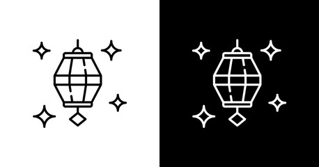 Lantern Icon Set Multiple Style Collection