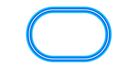 Blue Glowing Frame for Presentation or Social Media