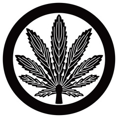 家紋です。丸に変わり楓といいます。