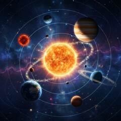 Our solar system s planets orbit the sun in a celestial dance of cosmic proportions