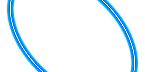 Blue Glowing Frame Border  for Presentation or Social Media