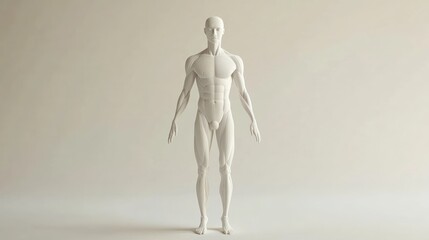 3D Model Male Anatomy Studio Shot