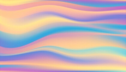 Vibrant, wavy abstract background with pastel colors in shades of pink, blue, yellow, and purple, featuring smooth, flowing lines.