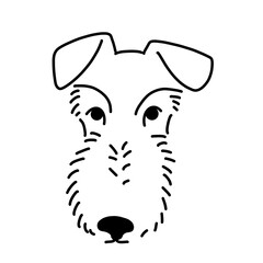 Terrier dog drawing