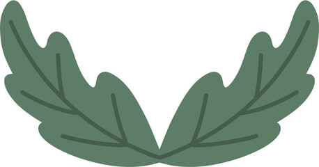 초록 잎사귀 장식