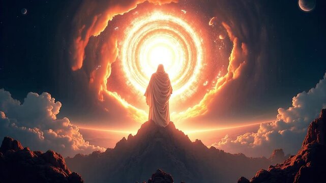 Jesus at work of creation as described in the Gospel of John Chapter 1