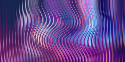 Abstract background with vertical wavy lines in cool tones