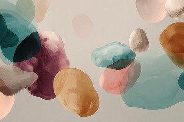 Gentle Movement with Large Abstract Blobs
