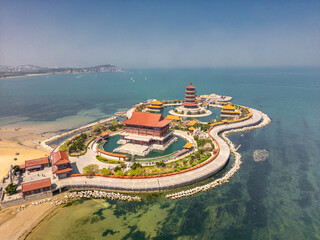 Eight Immortals Cross the Sea and Meet the Immortal Pavilion Penglai, Yantai, China