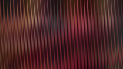 Dark abstract wavy vertical lines background with red hues