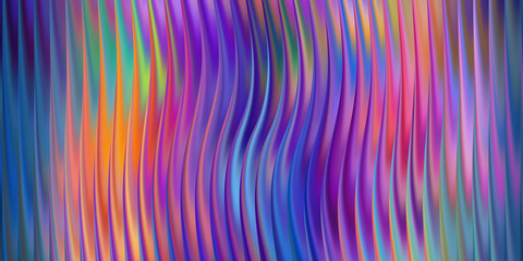 Abstract background with wavy vertical lines in blue and purple
