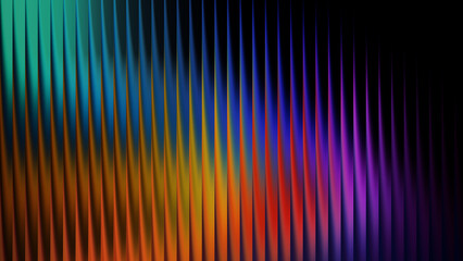 Abstract background with colorful vertical lines and dark background