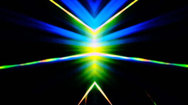 Abstract surreality motion graphics, vertigo hallucinations induced by stroboscopic flicker