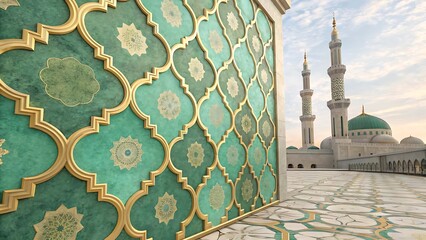 Moroccan Zellij • Navy & Silver Tile Pattern (Alternate)