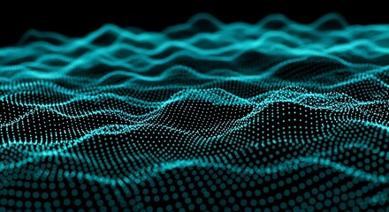 Abstract Digital Wave Pattern.