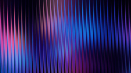Abstract background with vertical wavy lines and blue and pink gradient