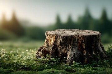 Fototapeta premium Still life: matte ceramic vase (baby's breath), textured glass bowl on wood. Dark slatted wood paneling, warmly lit below. Sophisticated, serene ambiance.