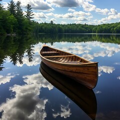 Obraz premium Canoe's Reflection