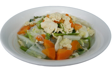 This vegetarian sukiyaki dish is delight as it is filled with savory vegetable and tofu ingredients truly hearty offering