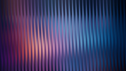 Abstract background with vertical wavy lines and purple blue tones