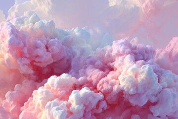 Soft Cloud-Like Blobs in Light Palette