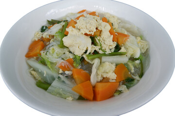 Vegetarian sukiyaki offers delightful experience of savory flavors and textures in comforting hearty meal perfect for lunch