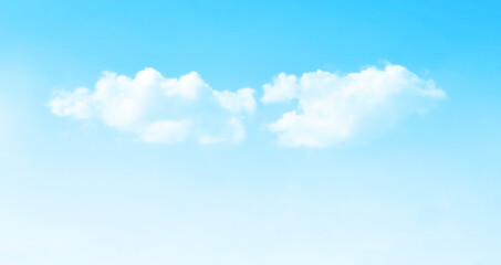 Blue sky with white fluffy cloud. Cumulus clouds background. Cloudscape morning sky. The concepts of freedom of life, never give up and positive though energy.