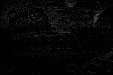 abstract background with grunge effect. Beauty of fresh bright background in dark color. Decorative bright retro backdrop. Cool creative template layout. Ornate stylish wrapping paper metal pattern.