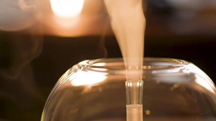 Calming ambiance with an electric ultrasonic aroma diffuser releasing a stream of therapeutic scented mist for home wellness - Powered by Adobe