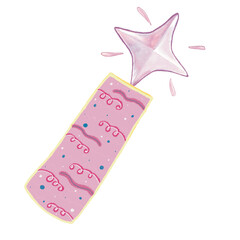 Cute candle illustration