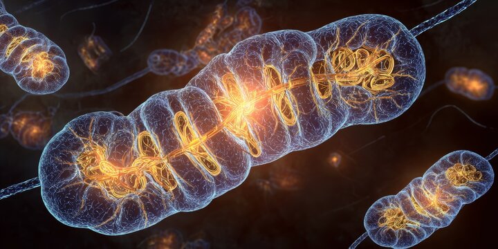 Detailed visualization of mitochondrial division and function in cellular biology
