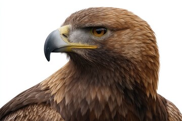 Obraz premium Golden Eagle Head Profile With Brown Plumage Detail