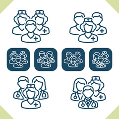 Medical Team Icons