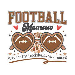 Football memaw cheer football family, Football cheer family SVG