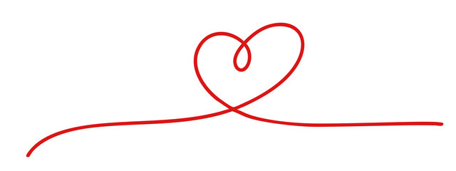 Drawing heart line element design