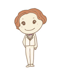 cartoon character of a man