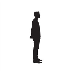 person standing silhouette illustration