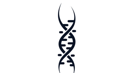 Stylized DNA double helix structure representing genetics and biology.
