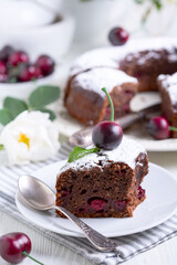 Delicious Cherry Chocolate Cake.