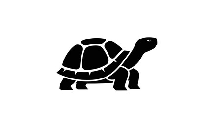 Silhouette of a Turtle.