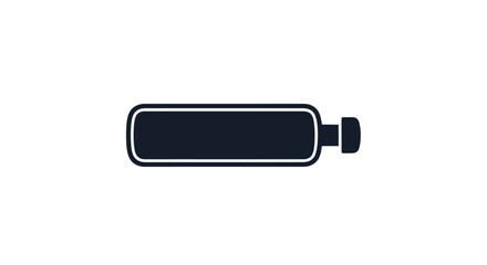 Black and white illustration of a water bottle.