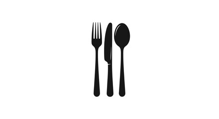 Elegant Black Cutlery Set for Dining and Kitchen Use.