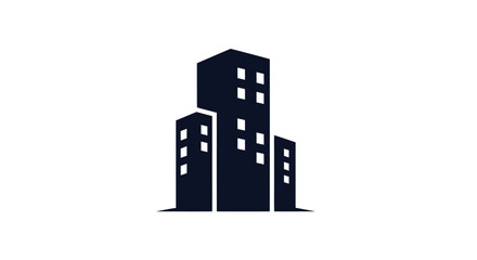 Fototapeta premium Modern city skyline silhouette representing urban development and real estate.